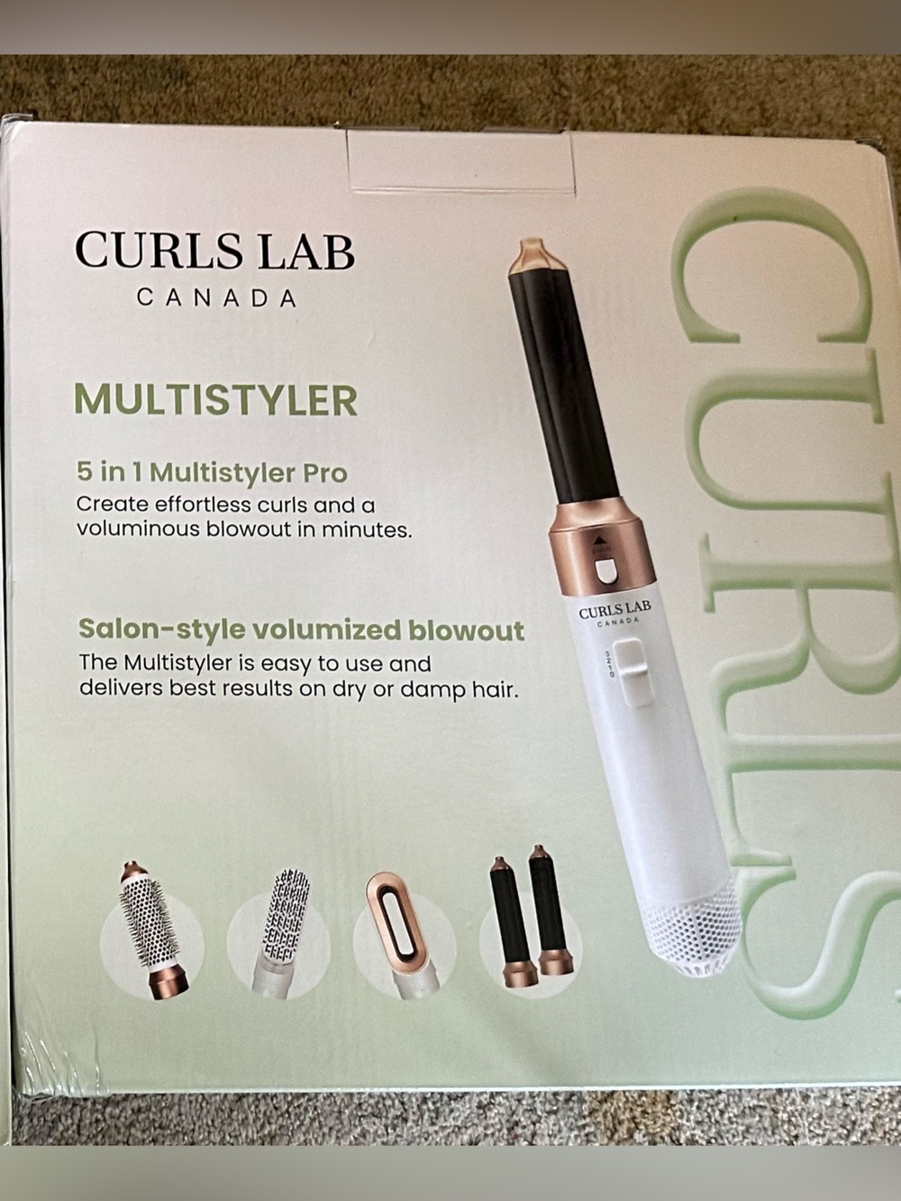 Multistyler 5-in-1 Hair Styler in White and Rose Gold
